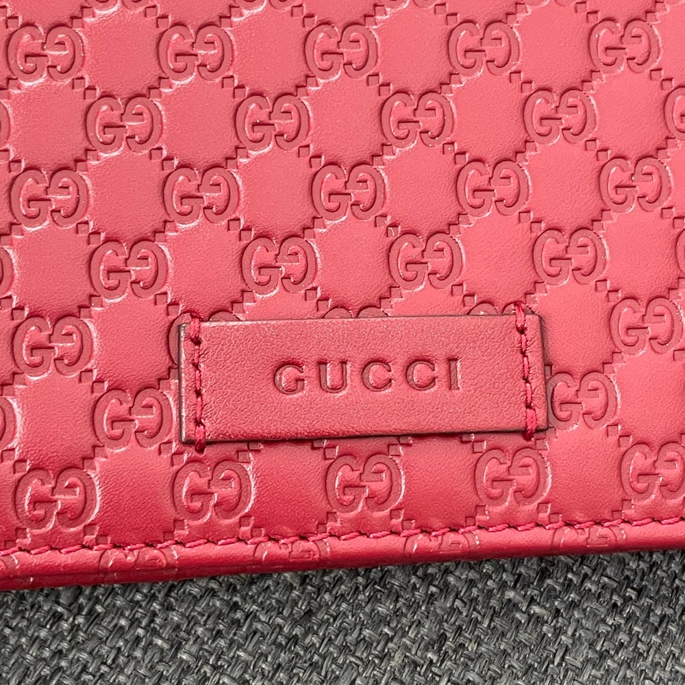 Gucci Guccissima WOC red burgundy - Picture 10 of 15